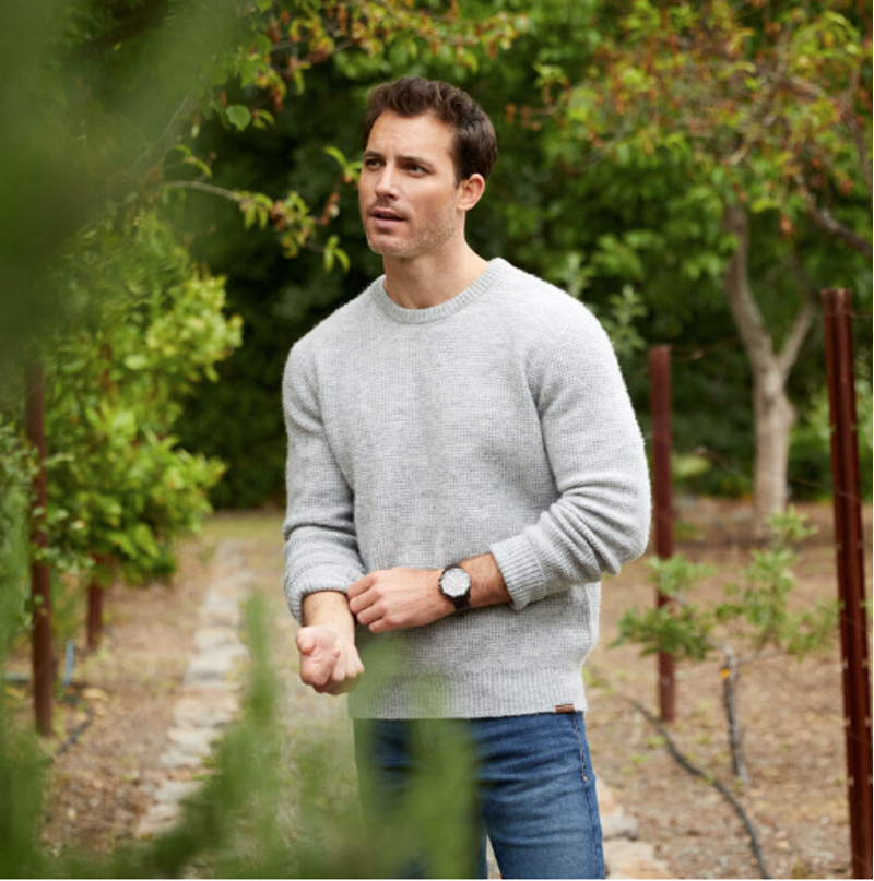 Ariat Mens Mill Valley Sweater Heather Grey-2